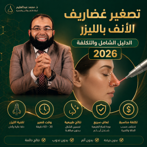 عملية إزالة غضاريف الأنف بالليزر — الدليل الشامل والتكلفة 2026